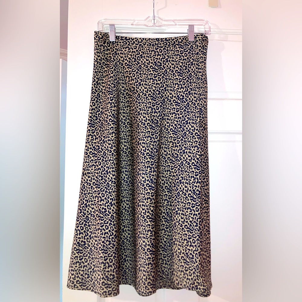 J Crew factory, patterned midi skirt